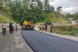 black road